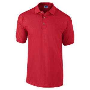 Mens Red Polo Shirt G380 Front